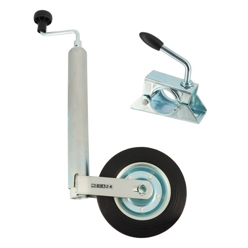 Roue jockey tube acier 48mm - acier,