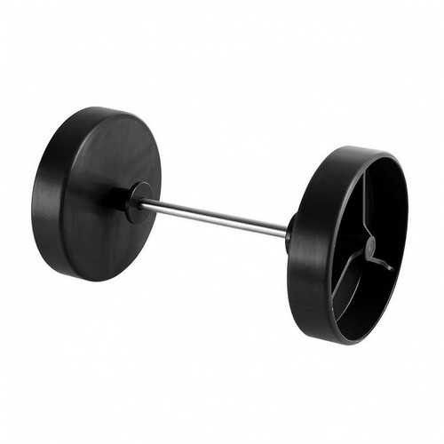 Roue axe métal - métal, inox